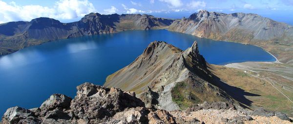 Kratersee Chon auf dem Berg Paektu